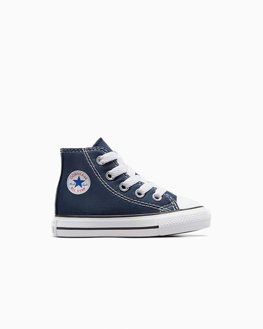 Tenis Converse Chuck Taylor All Star Classicos Cano Alto Menina Azul Marinho | PT A0085T9